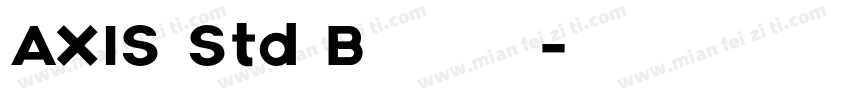 AXIS Std B 半粗体日语字体转换